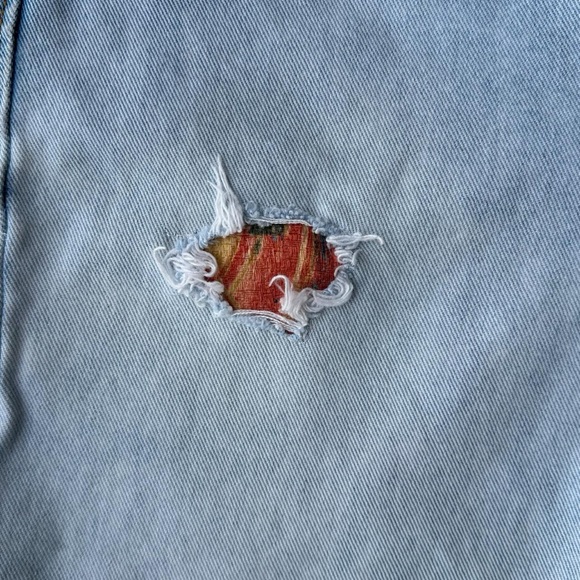 Upcycled Patched Straight Leg Lee Denim 30x30 - Picture 4 of 8